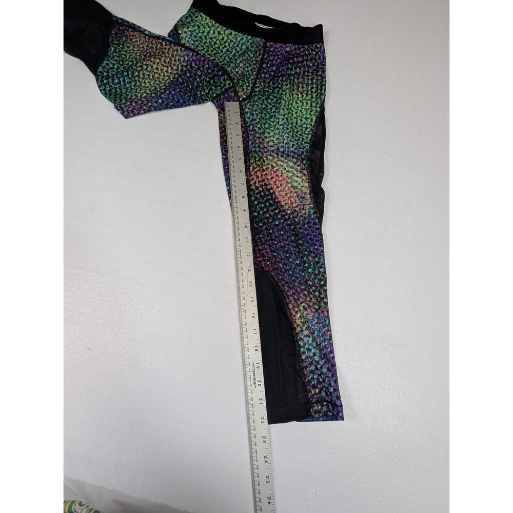 Nike Pro Womens Size Small Multi Colored Hypercool Glamour Tights Yoga Gym - Picture 4 of 7